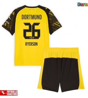 Borussia Dortmund Julian Ryerson #26 Hemmatröja Barn 2025-26 Kortärmad (+ Korta byxor)